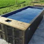 Piscina container da 6 metri – Pronta all'uso, stile garantito.