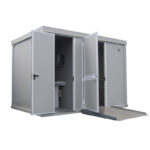 Modulo sanitario accessibile con WC e doccia