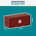 Container a secco usato da 20 piedi - immagine 4