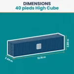 Container da 40 piedi High-Cube - immagine 2